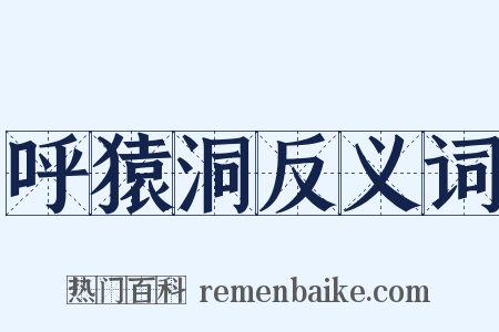 呼猿洞反义词是什么意思的图片